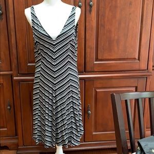 Loft striped dress NWT